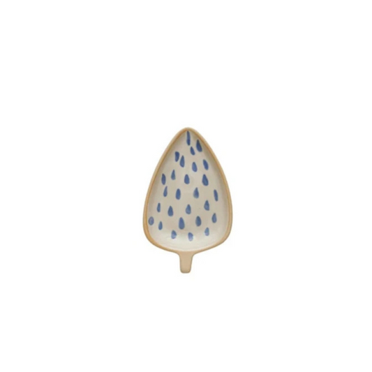 Leaf Shaped Dish - Raindrop