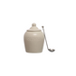 Stoneware Olive Jar with Slotted Spoon