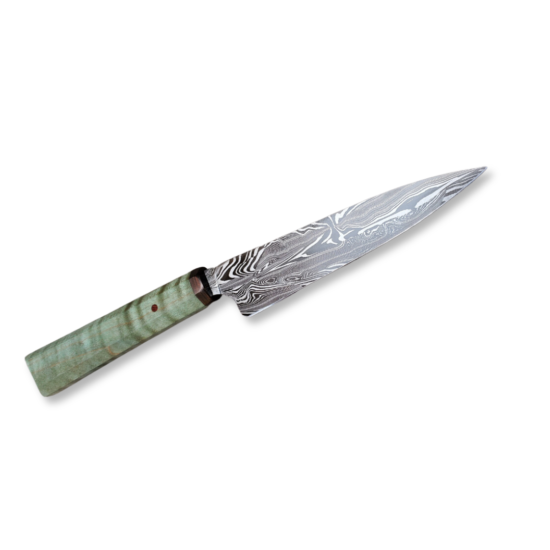 NHB Custom Mini Chef's Knife - 5 inch - Artichoke