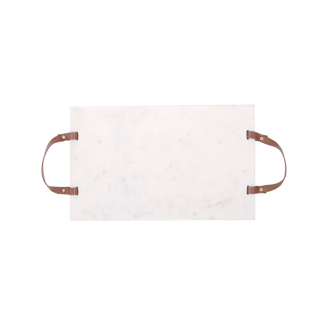 Serving Board - Marble + Leather