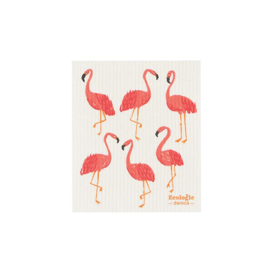 Swedish Sponge Cloth - Flamingo