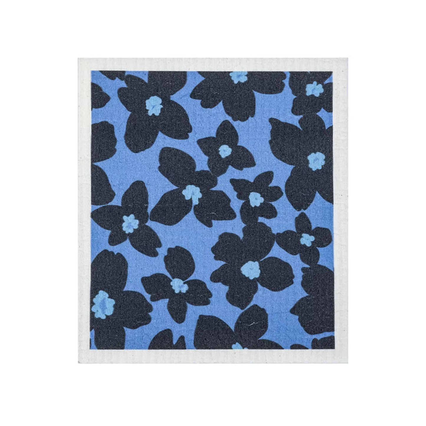 Sponge Cloth - Periwinkle Floral