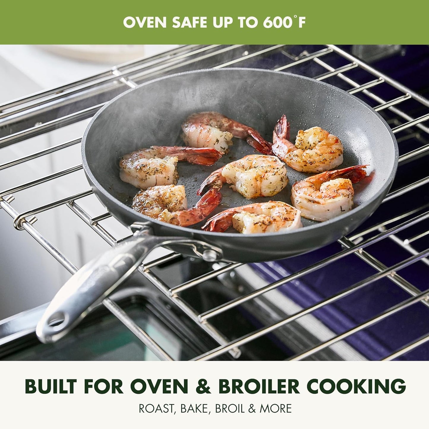 Sear, sauté, and sizzle your way to delicious with the Valencia Pro 10” Frypan—your everyday go-to for healthy, high-performance cooking. Made from ultra-durable hard anodized aluminum with a diamond-infused ceramic nonstick coating, this pan offers effortless food release without the need for oils or butters.
