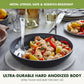 Compact, versatile, and ready for anything, the Valencia Pro 8” Frypan is your go-to for quick breakfasts, simple dinners, and everything in between. Crafted from duoforged hard anodized aluminum, it offers exceptional strength and scratch resistance, while the diamond-infused ceramic nonstick coating ensures effortless food release and fast cleanup—no oil or butter needed.