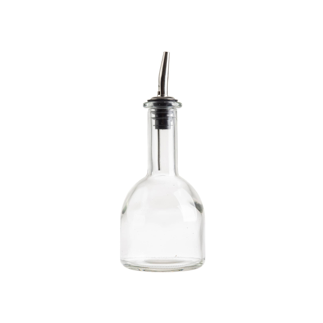 Vinegar and Oil Bottle from Table Craft 10 oz glass bottle with a Stainless Steel pourer