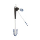 Set of white brushes with blue brissels 