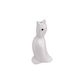 White ceramic pie bird on a white background