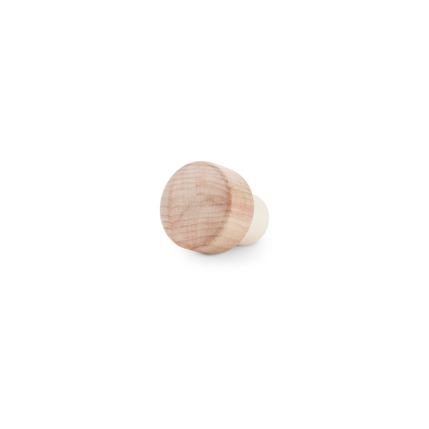 Wooden Bottle Stopper on White background