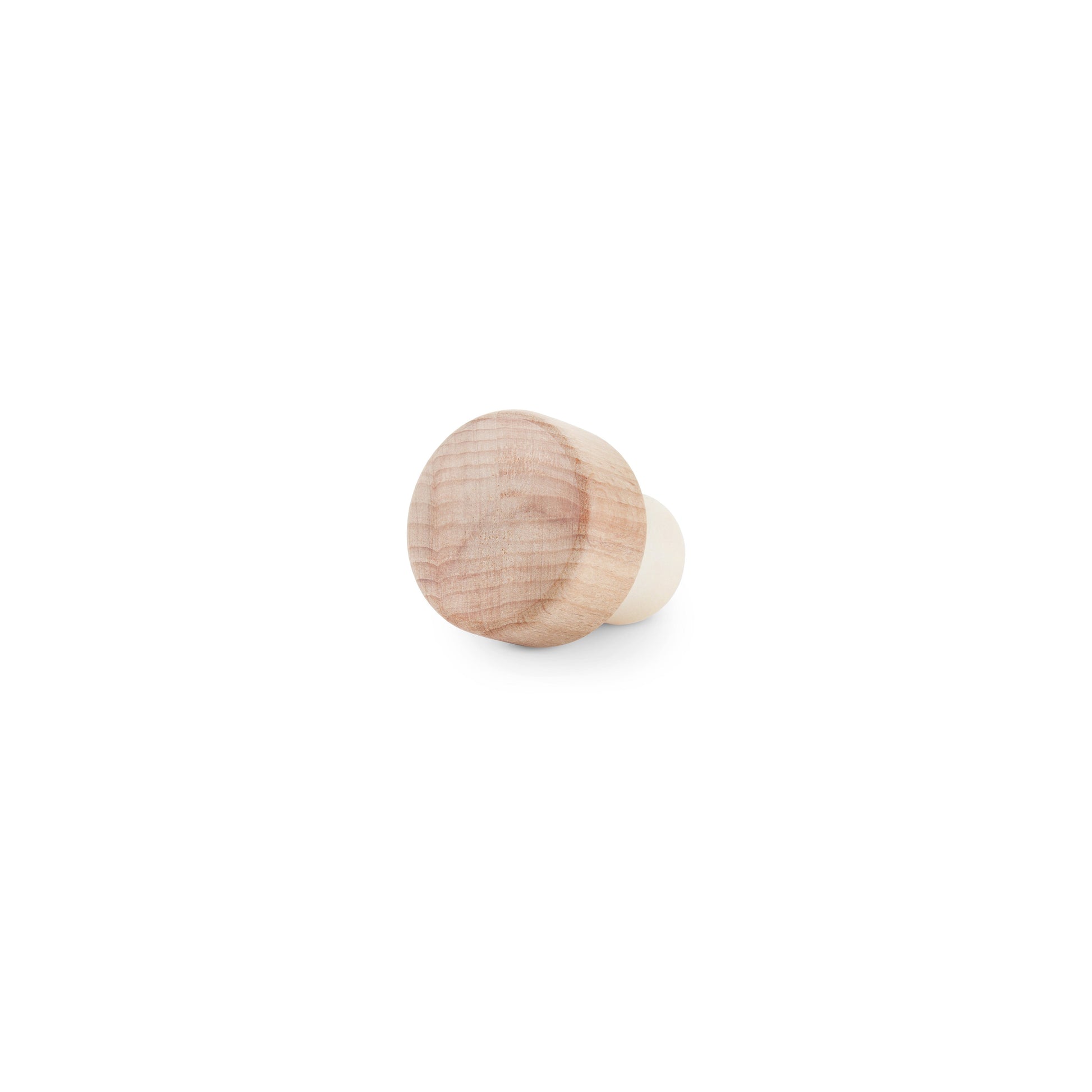 Wooden Bottle Stopper on White background