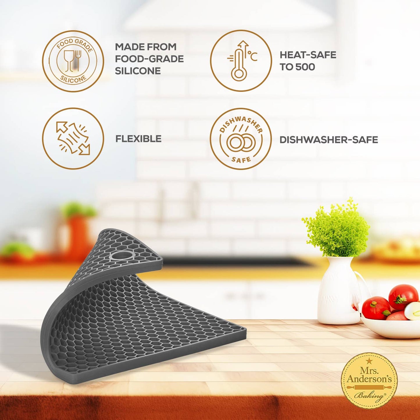 Honeycomb Trivet - Gray