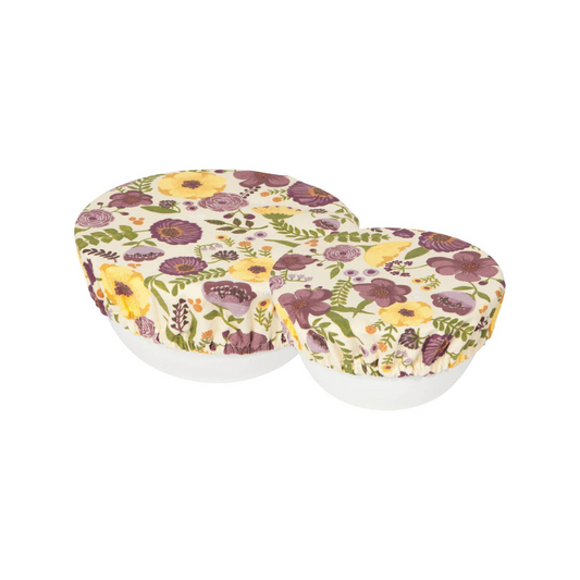 Reusable cloth bowl cover for storing food items in bowls!  Machine washable with fall designs. 