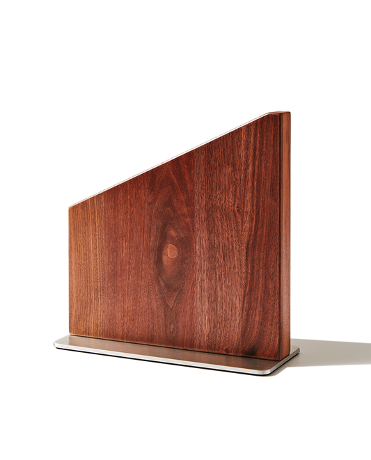 The Stand - Magnetic Wooden Knife Storage: Walnut