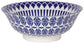 8 Inch Stamped Bowl - Geo Blue