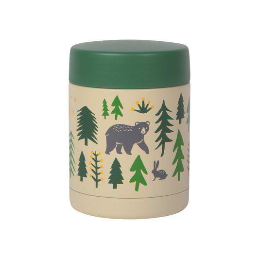 Small wild and free bear food thermos is great for soups or any food you want to keep warm on the go!  Great for school lunches and the office.