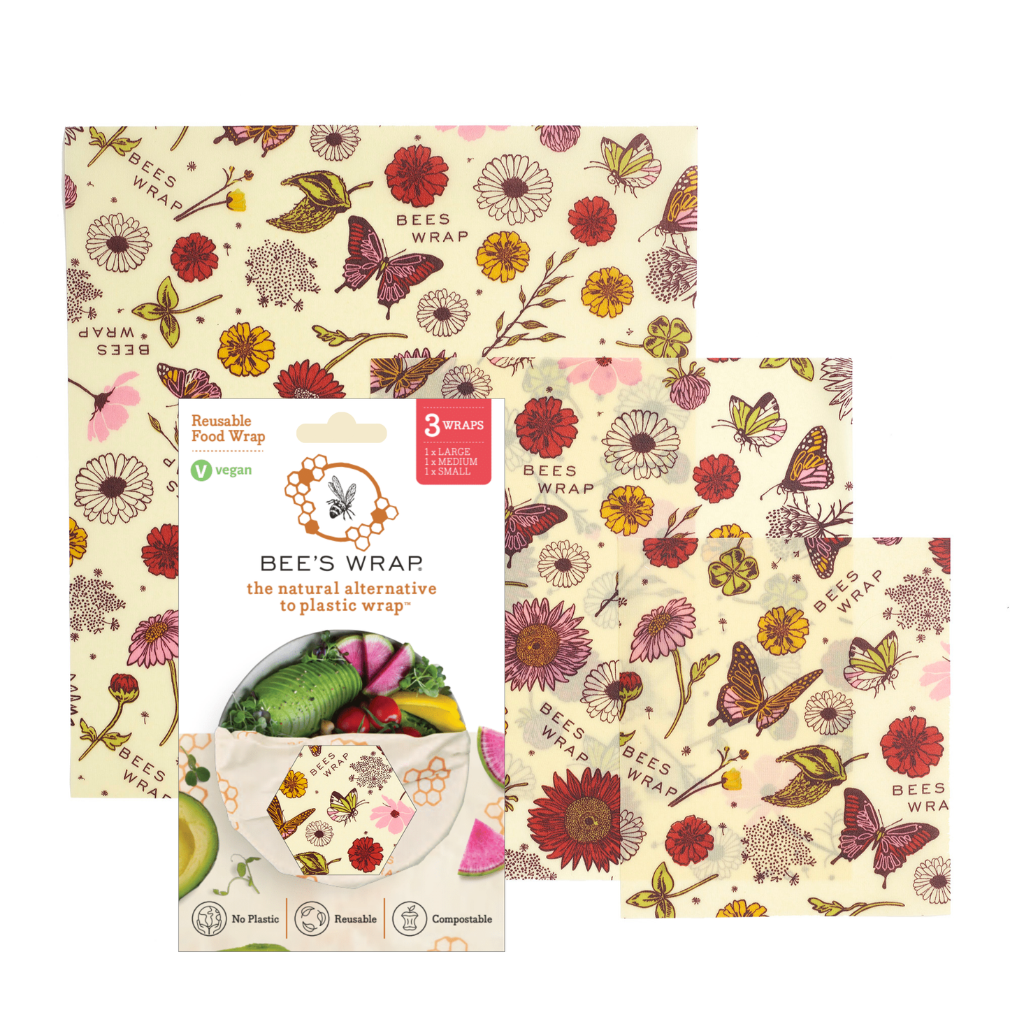 Bee's Wrap - Meadow Magic (3 Pack)