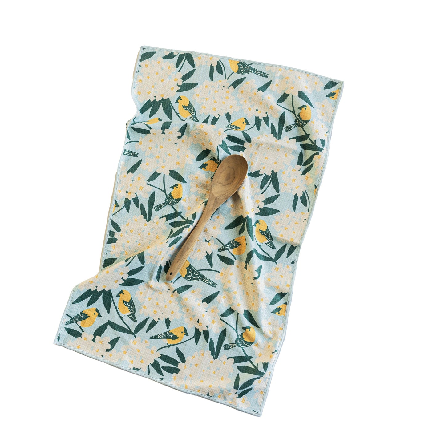 Anywhere Towel - Reversible Blue Nuthatch Birdsong