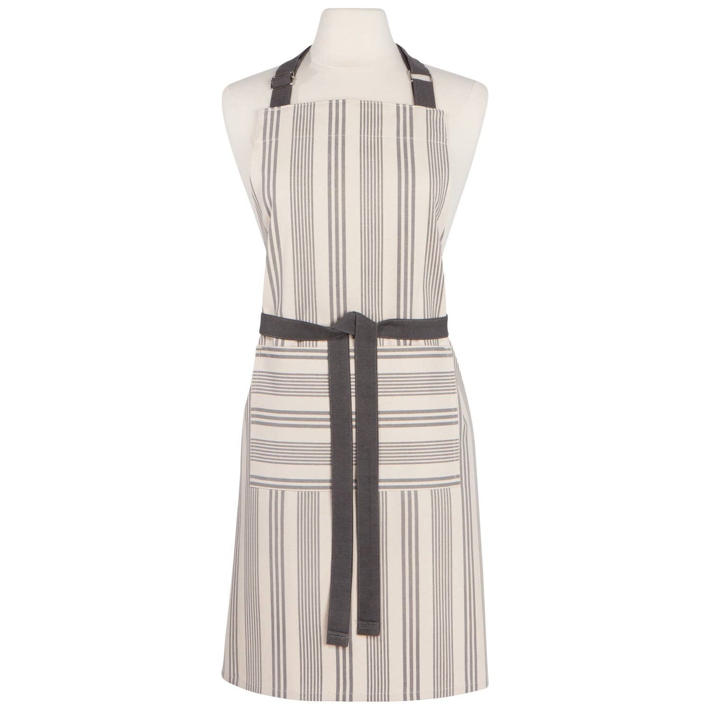 Chef Apron - Pencil Stripe Gray