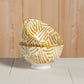 4 Inch Stamped Bowl - Ochre Lines