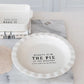 Stoneware Pie Dish - White