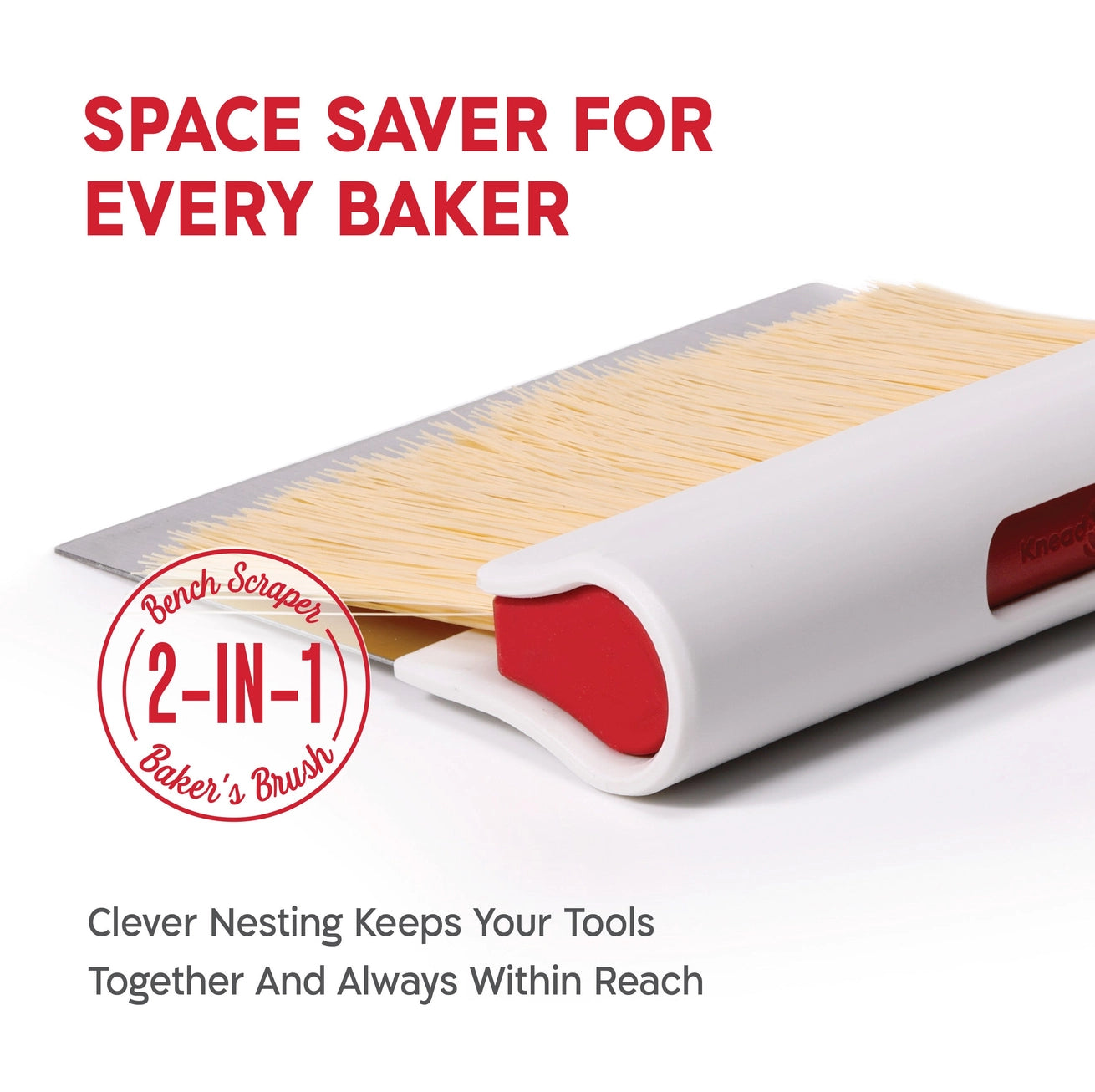 Bench Scraper and Baker's Brush