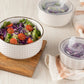 Ceramic Nesting Bowls with Lids (Set of 4)