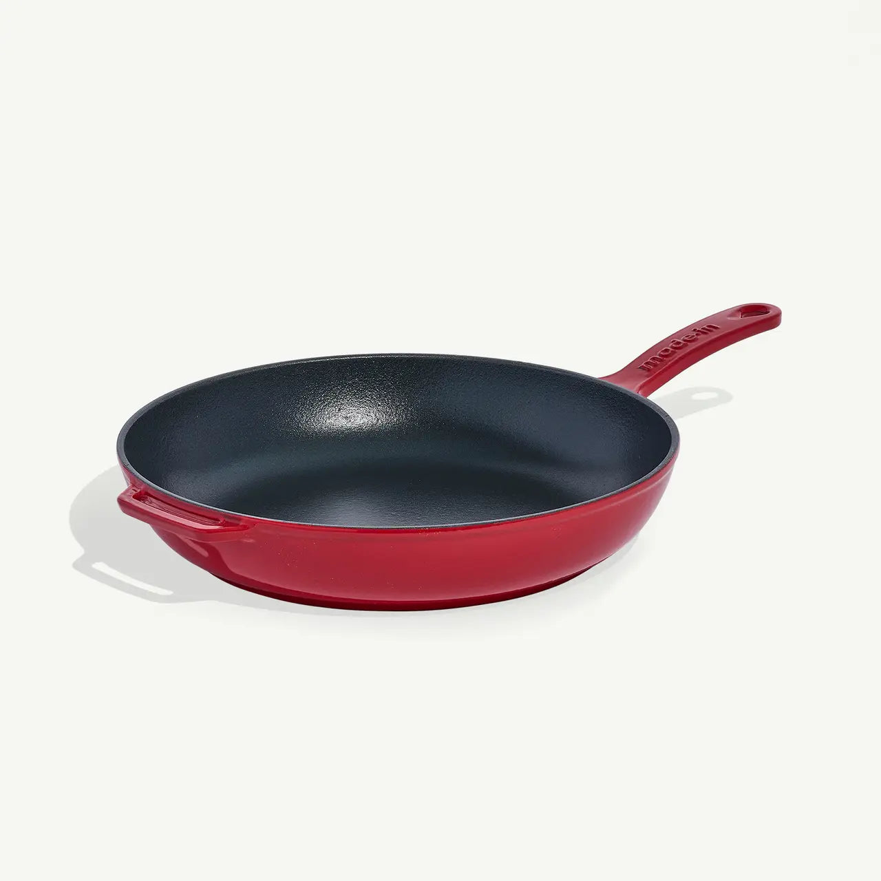 Enameled Cast Iron Skillet - Red