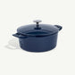 Enameled Cast Iron Dutch Oven -  5.5Qt Blue