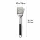 Grill spatula with measurements on a white background