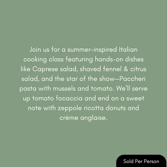 Simply Italian - Paccheri with Mussels & Tomato - 6 PM, Friday, August 1st, 2025