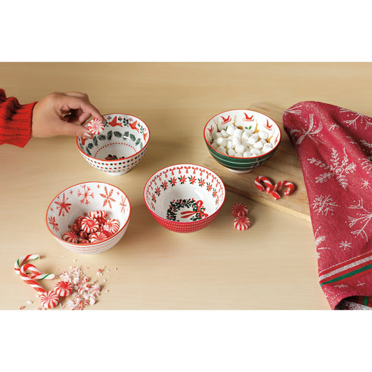 Santa's Reindeer Bowl - 4"