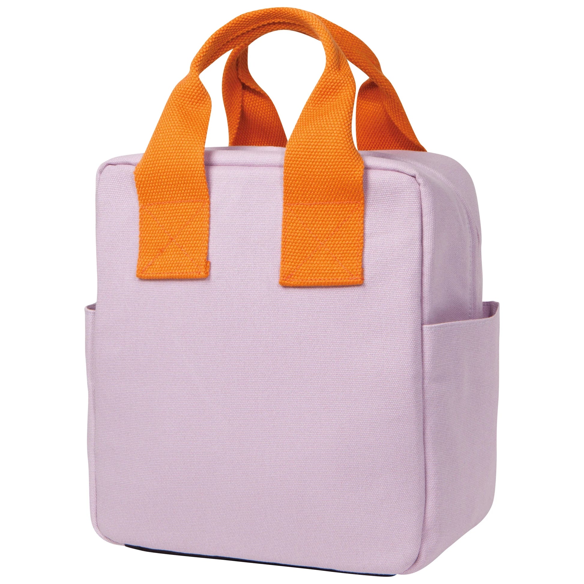 Add a pop of color to your workweek with the Wild Orchid Lunch Tote! Featuring a soft purple body and vibrant orange handles, this tote is designed for your Monday-to-Friday routine. With a zippered compartment for your containers and cutlery, plus sturdy straps for easy carrying, it's both practical and stylish. Perfect for keeping your lunch fresh and fabulous, the Wild Orchid tote will make your daily commute a little more cheerful.