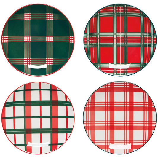 Appetizer Plate - Plaid