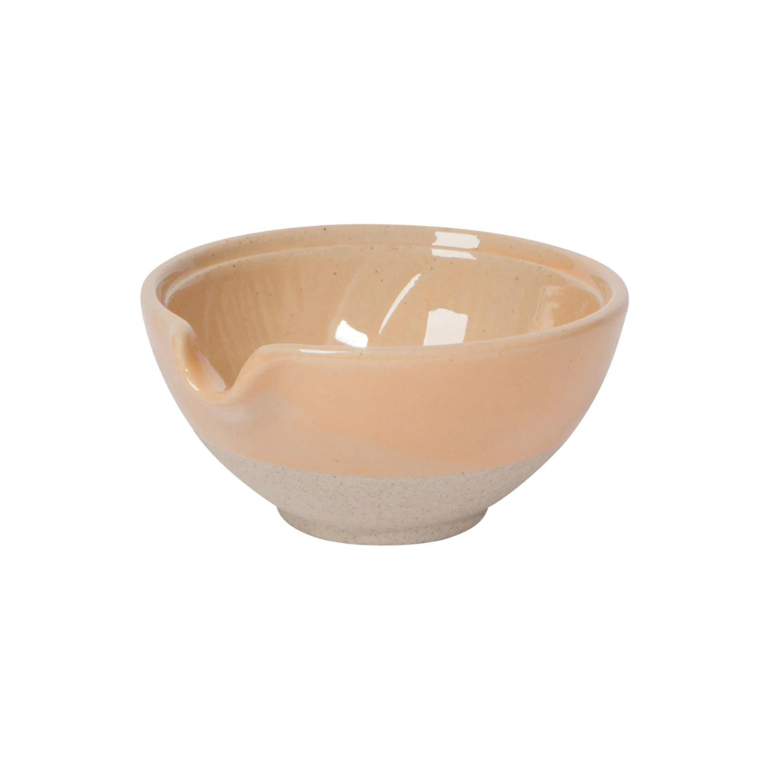 Mini stoneware bowls comes with easy-pour spout and in a set of three.  Beautiful stone colors to match any kitchen setting.