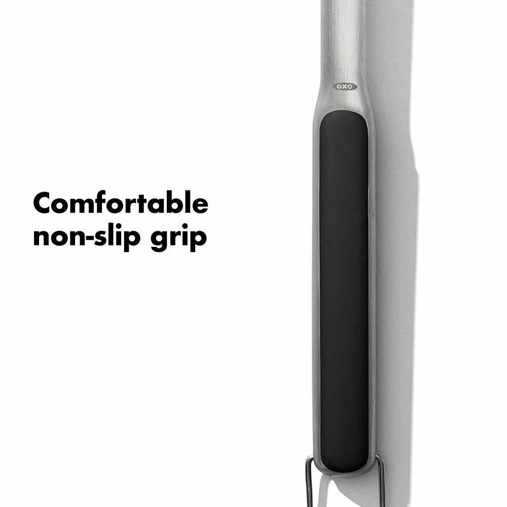 Grip handle with text 'Comfortable non-slip grip' on a white background