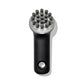 Black and silver grill brush on a white background