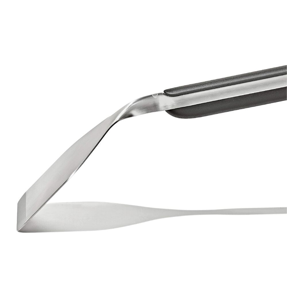 Close-up of a golf club head on a white background