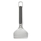 Spatula with a black handle on a white background