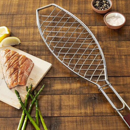 Fish Basket with Rosewood Handle