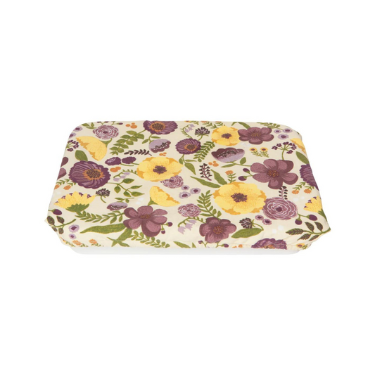 Say farewell to single-use plastic wrap and bring home the Adeline Baking Dish Cover! With its lining that locks in moisture and rectangle shape tailored for a 9" x 13" pan, you'll receive all the freshness and none of the fuss. Enjoy a sun-dappled garden and brighten your day with this lilac and golden-hued collection, and extend the life of your food to boot!