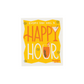 The Swedish Sponge Cloth in Happy Hour adds a fun twist to your cleaning routine with its white background, playful "Every day has a happy hour" message, and charming martini and mimosa illustrations.