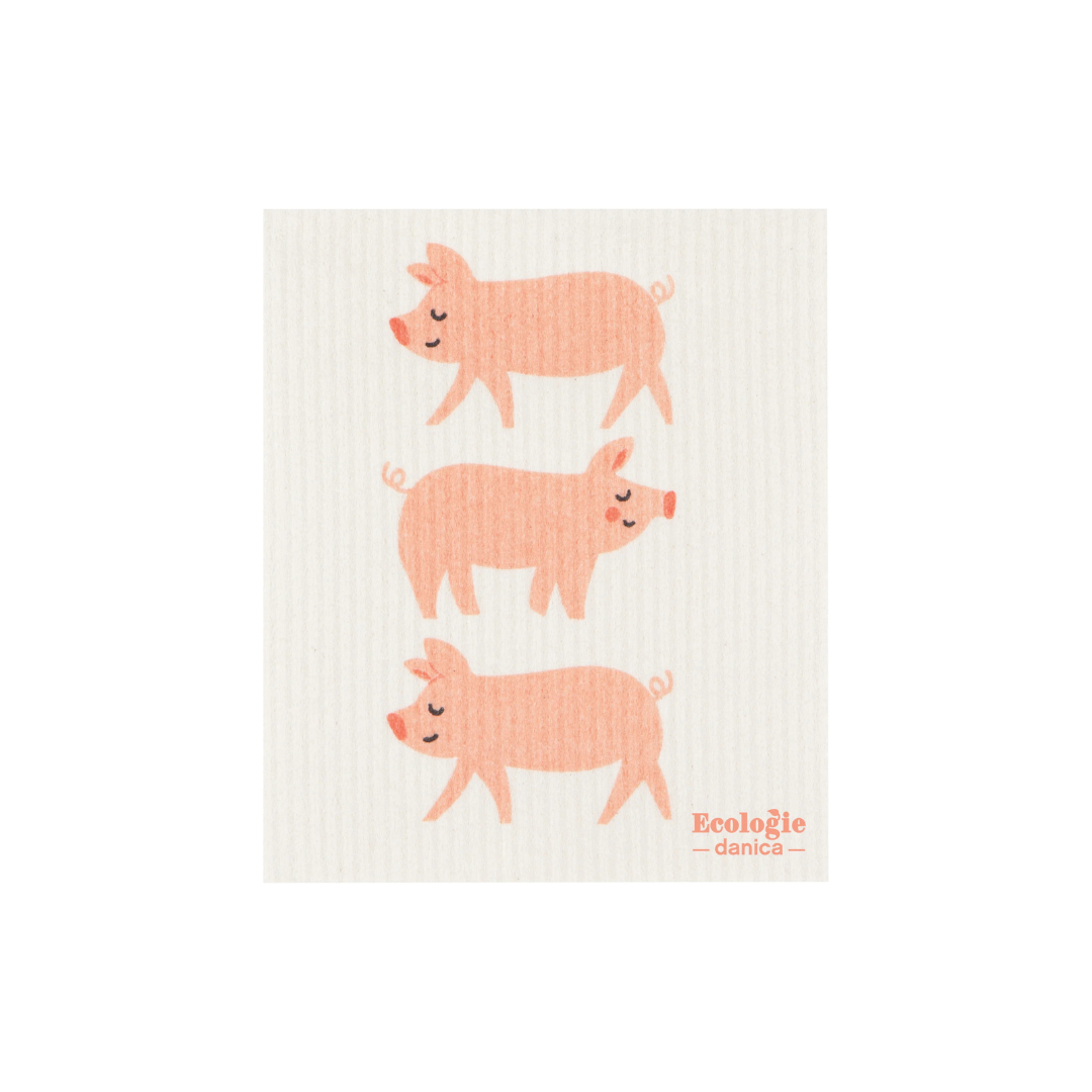 Tackle any wallow around the house with the Penny Pig Swedish dishcloth form Ecologie. Cleaning's snort that bad using the ultra-absorbent and stylish eco-friendly sponge cloth designed in Canada.