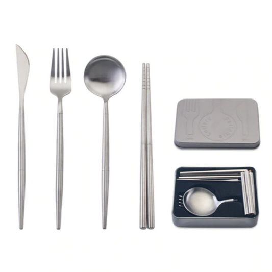 Pocket Cutlery Set - Silver